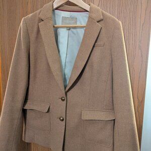 Women's Tan Wool Blazer (size 10)